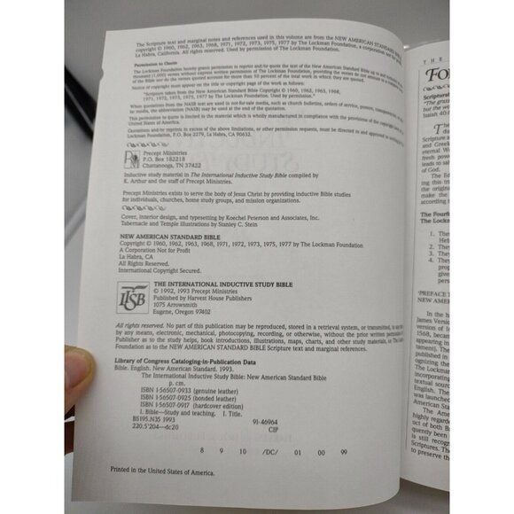 International Inductive Study Bible: New American Standard Bible 1993 - Picture 4 of 16
